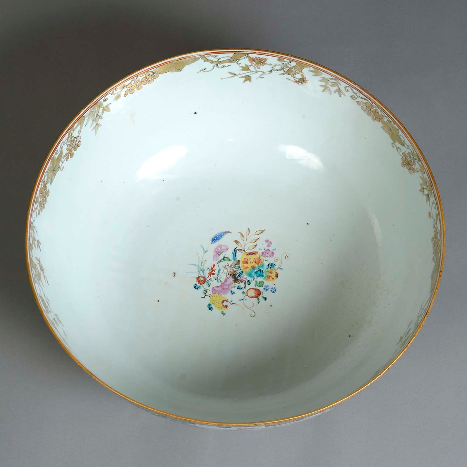 Chinese Export Punch Bowl