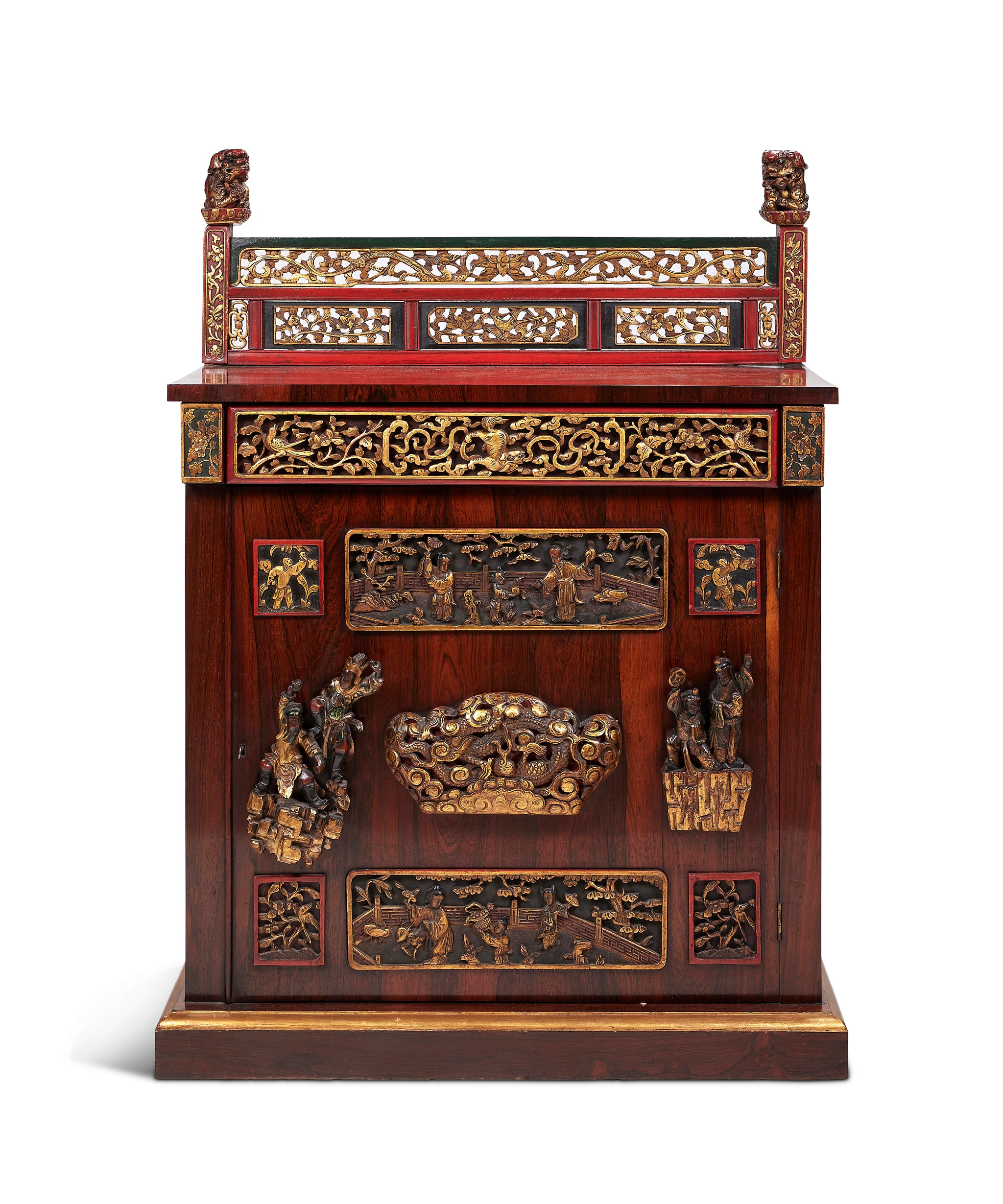 Anglo Chinese Lacquer Side Cabinet