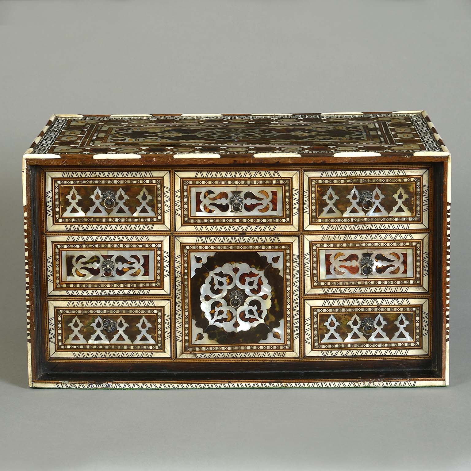 Ottoman Walnut Table Cabinet