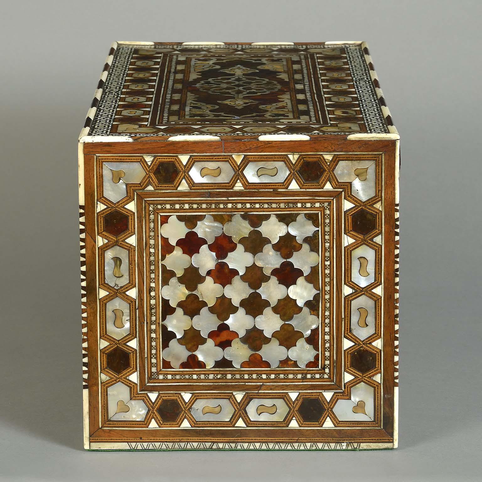 Ottoman Walnut Table Cabinet