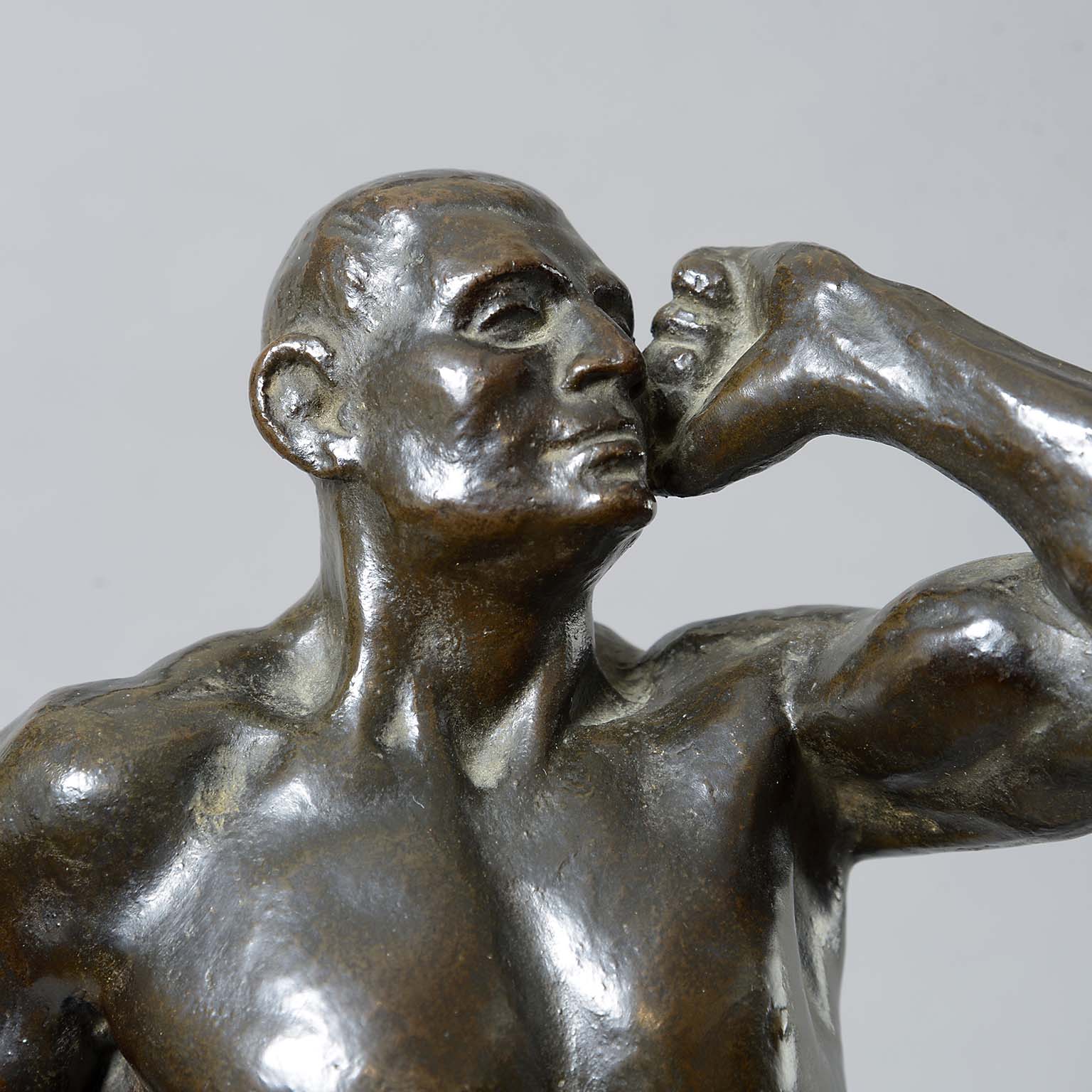 Bronze of Naked Athlete