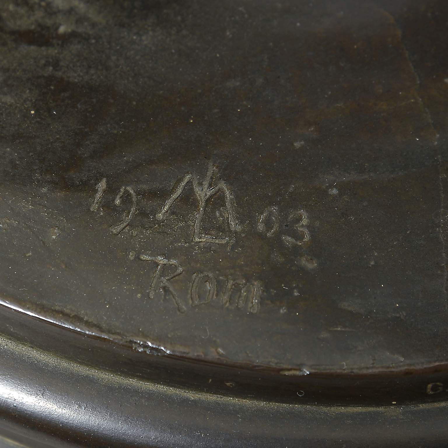 Bronze of Naked Athlete