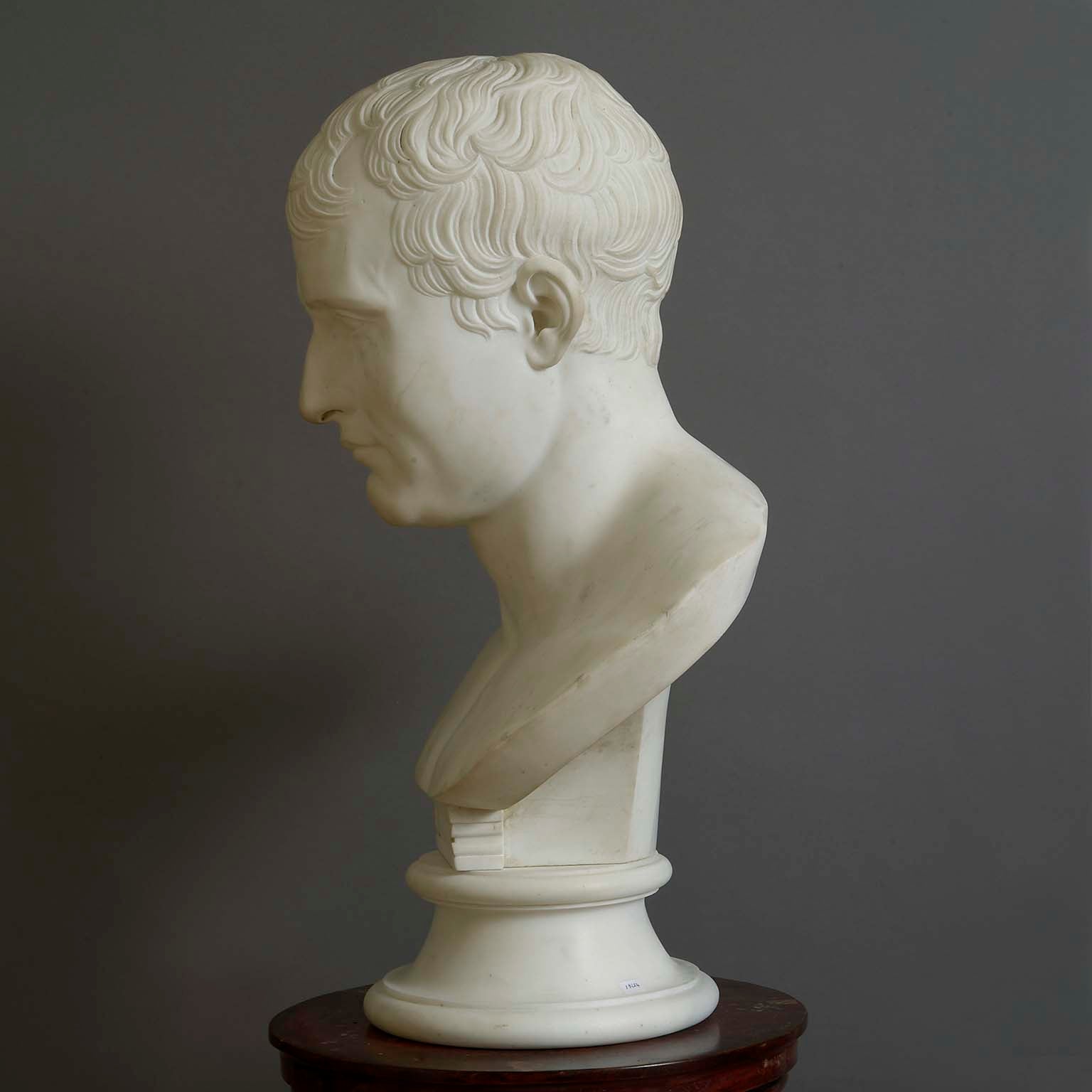 Imposing Statuary Marble Bust of Napoleon Bonaparte