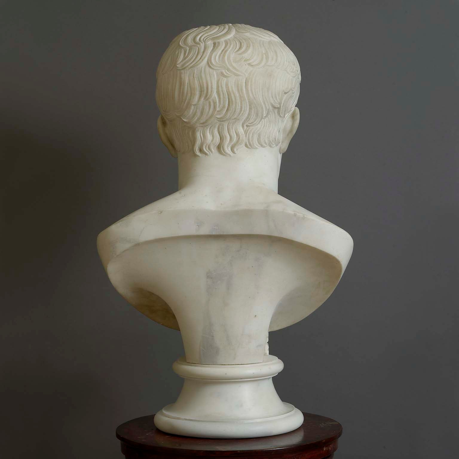 Imposing Statuary Marble Bust of Napoleon Bonaparte
