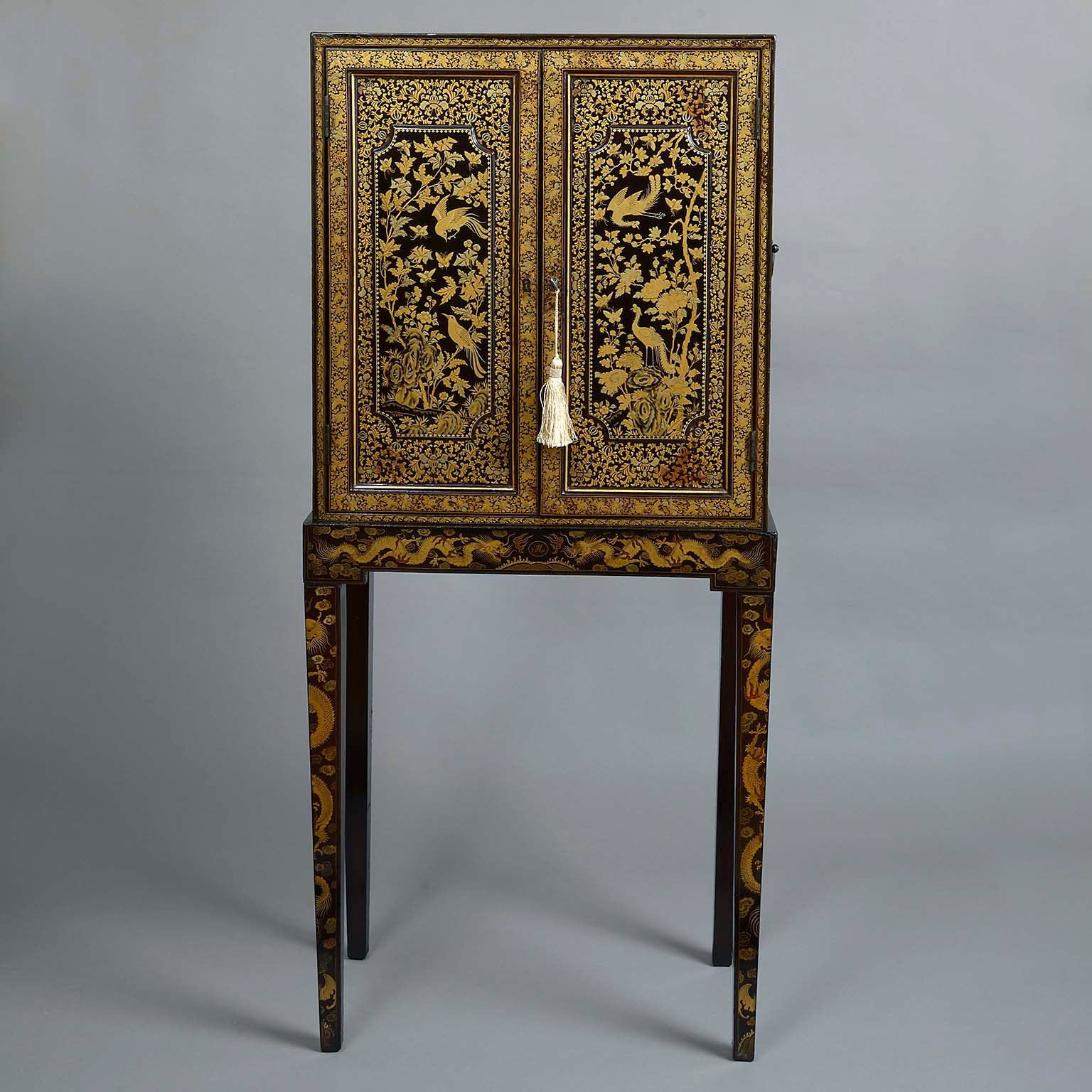 Chinese Export Cabinet on Stand of Museum Quality