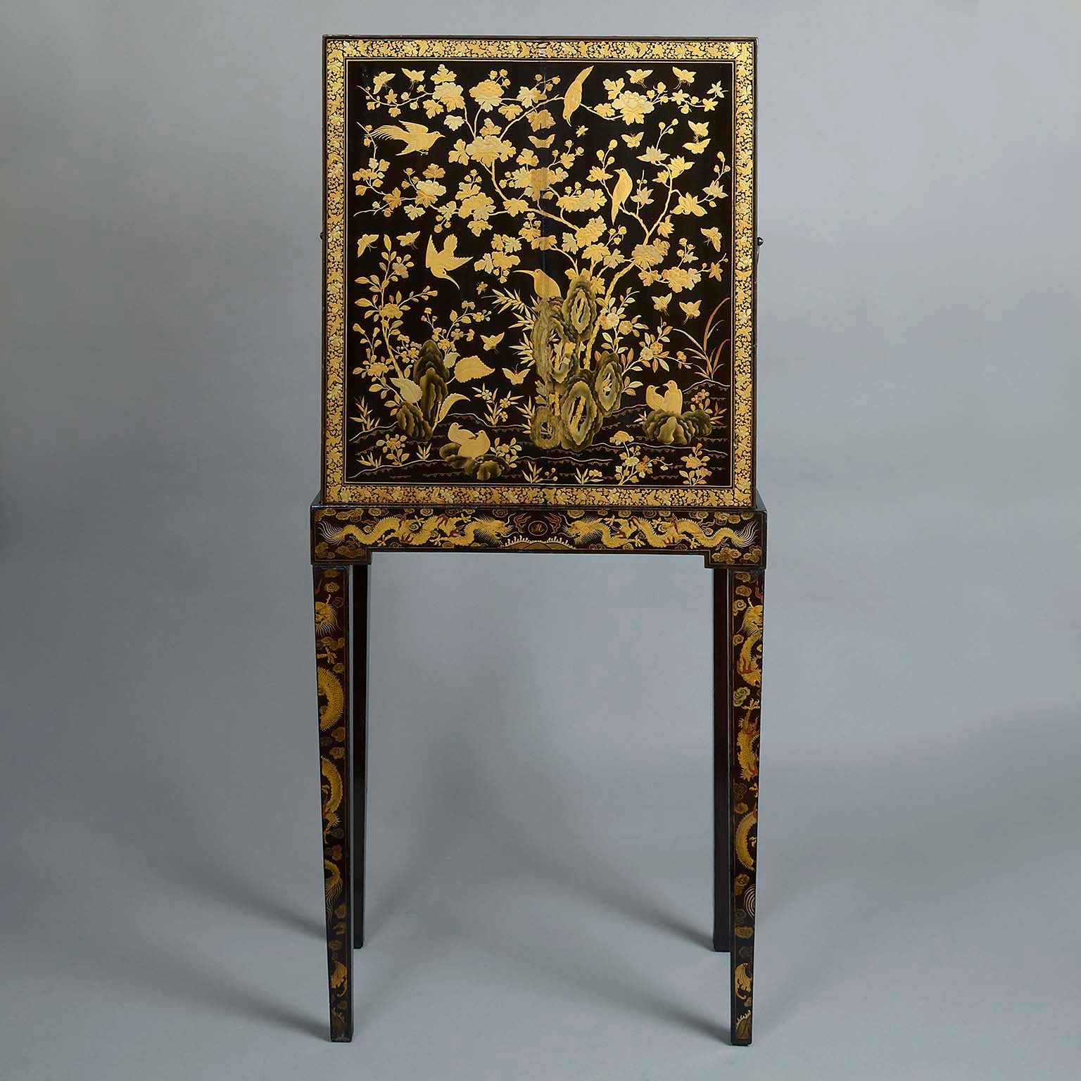 Chinese Export Cabinet on Stand of Museum Quality