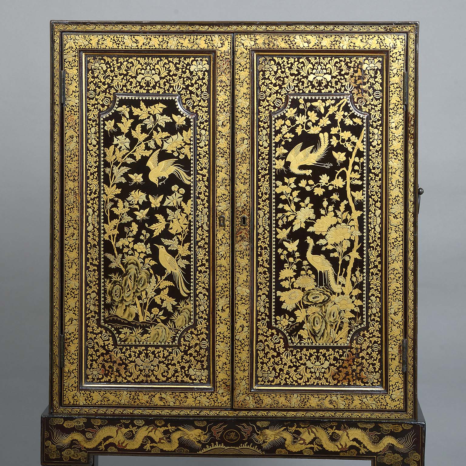 Chinese Export Cabinet on Stand of Museum Quality