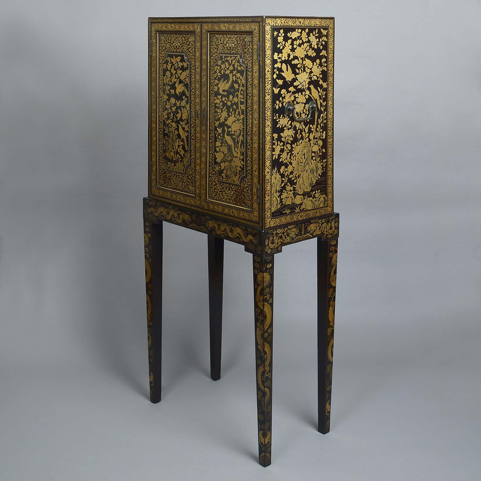 Chinese Export Cabinet on Stand of Museum Quality