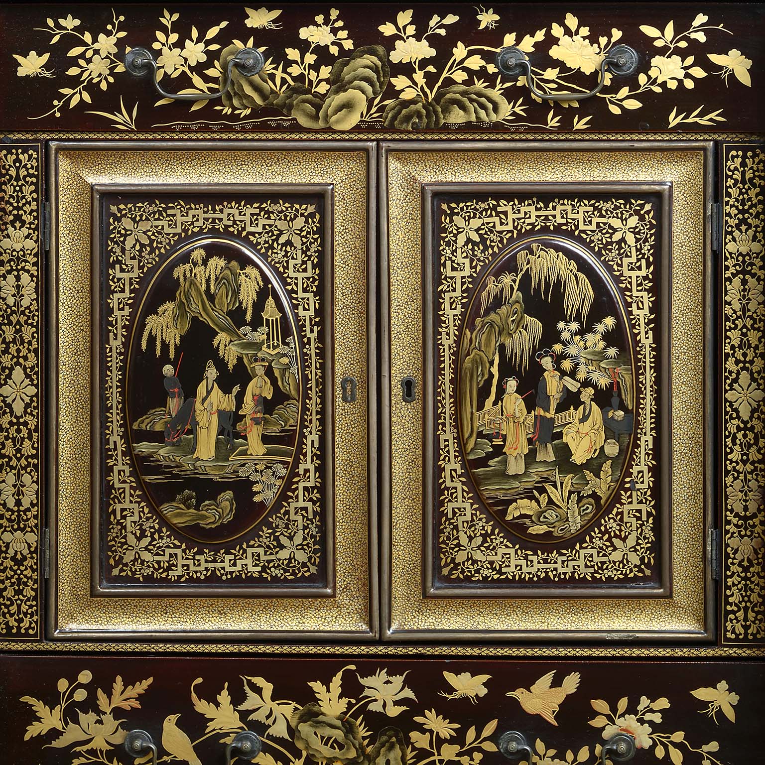 Chinese Export Cabinet on Stand of Museum Quality