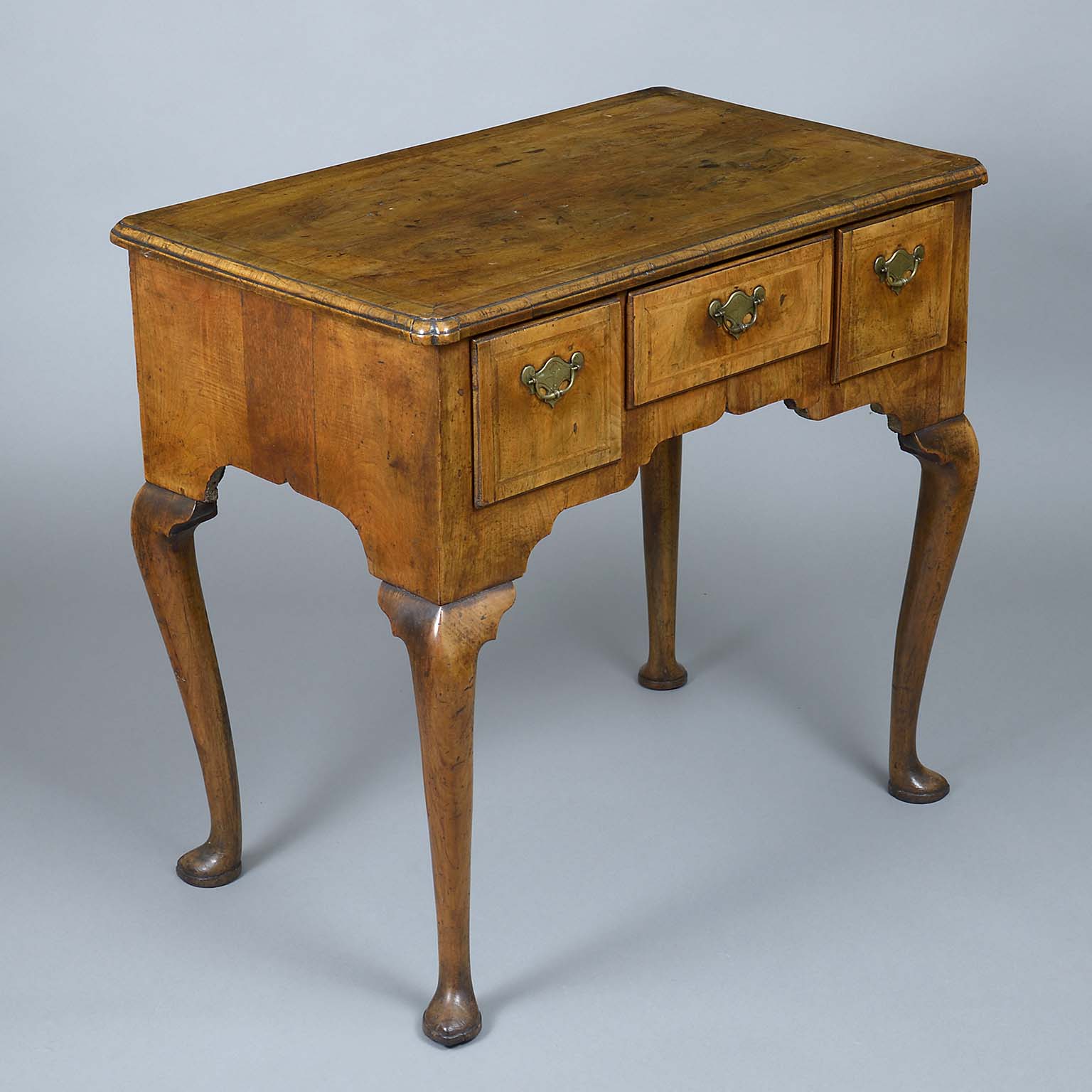 George I Figured Walnut Dressing Table