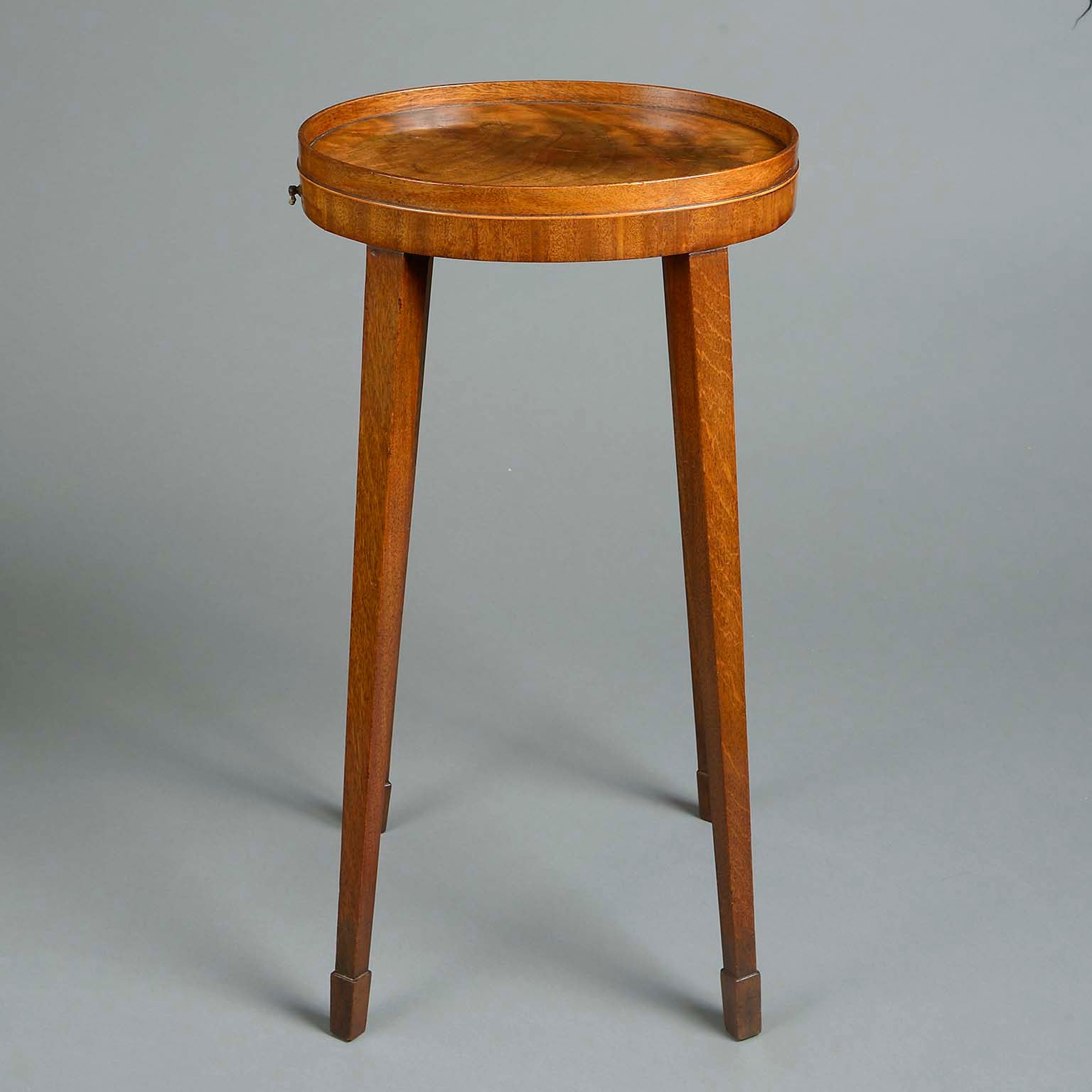 GEORGE III Mahogany Oval Wine/Night Table