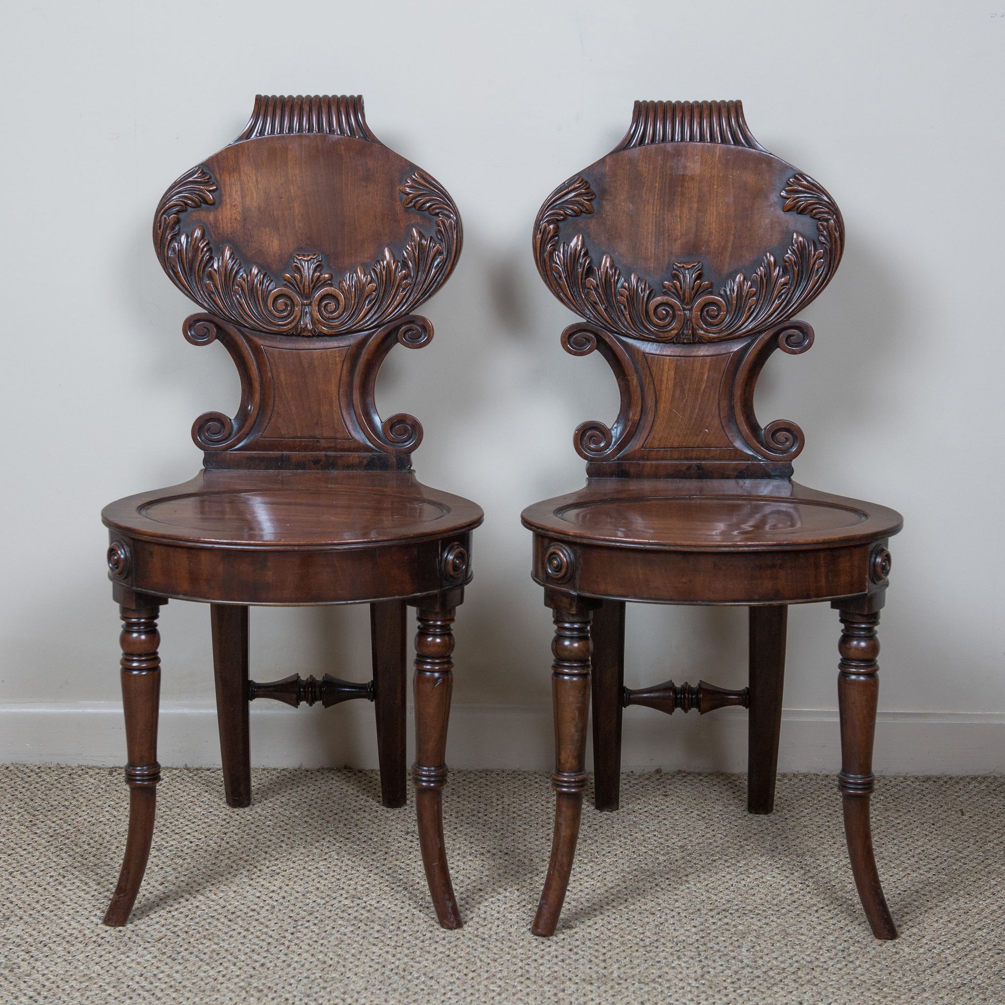 Pair of Hall Chairs
