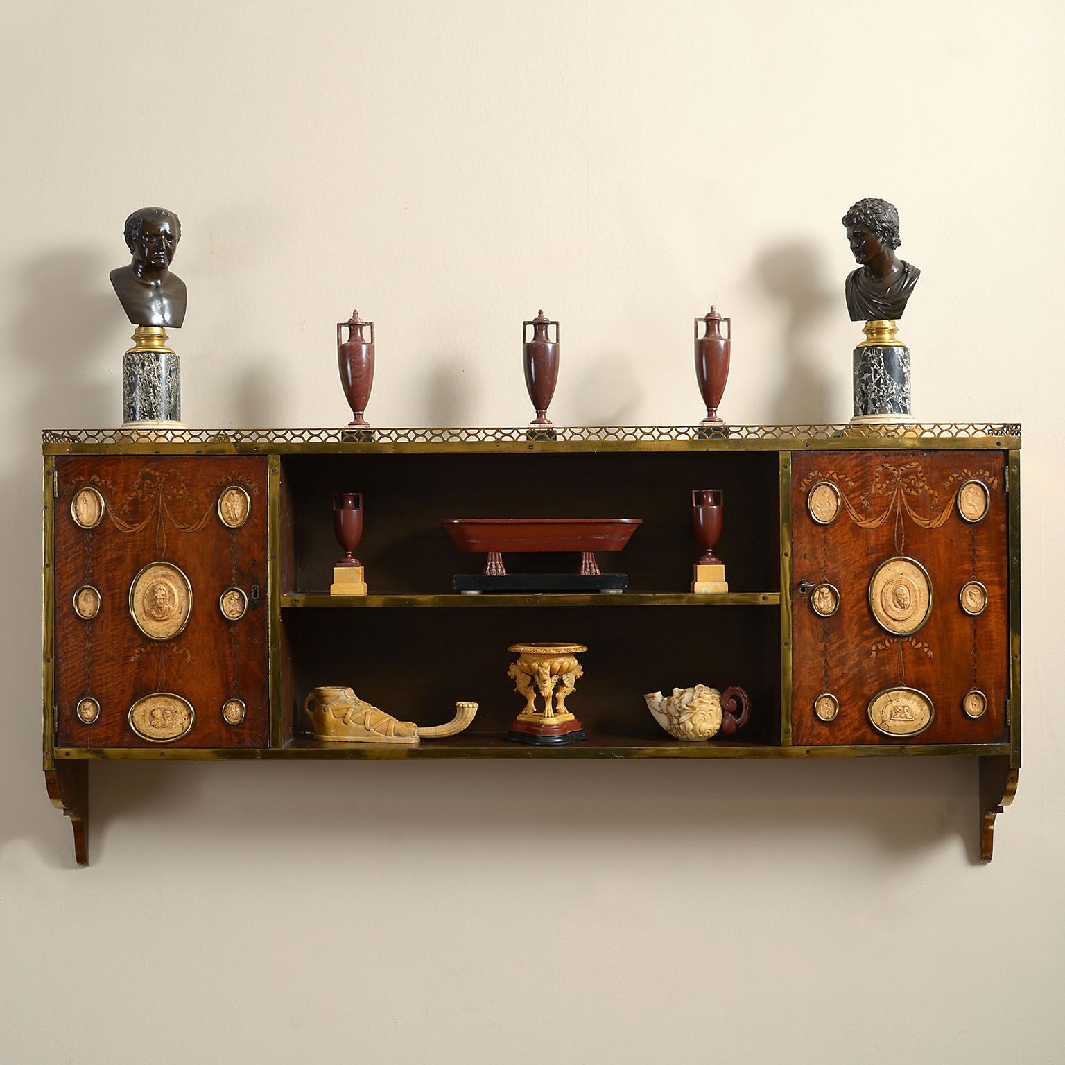 Neo-Classical Collectors Cabinet