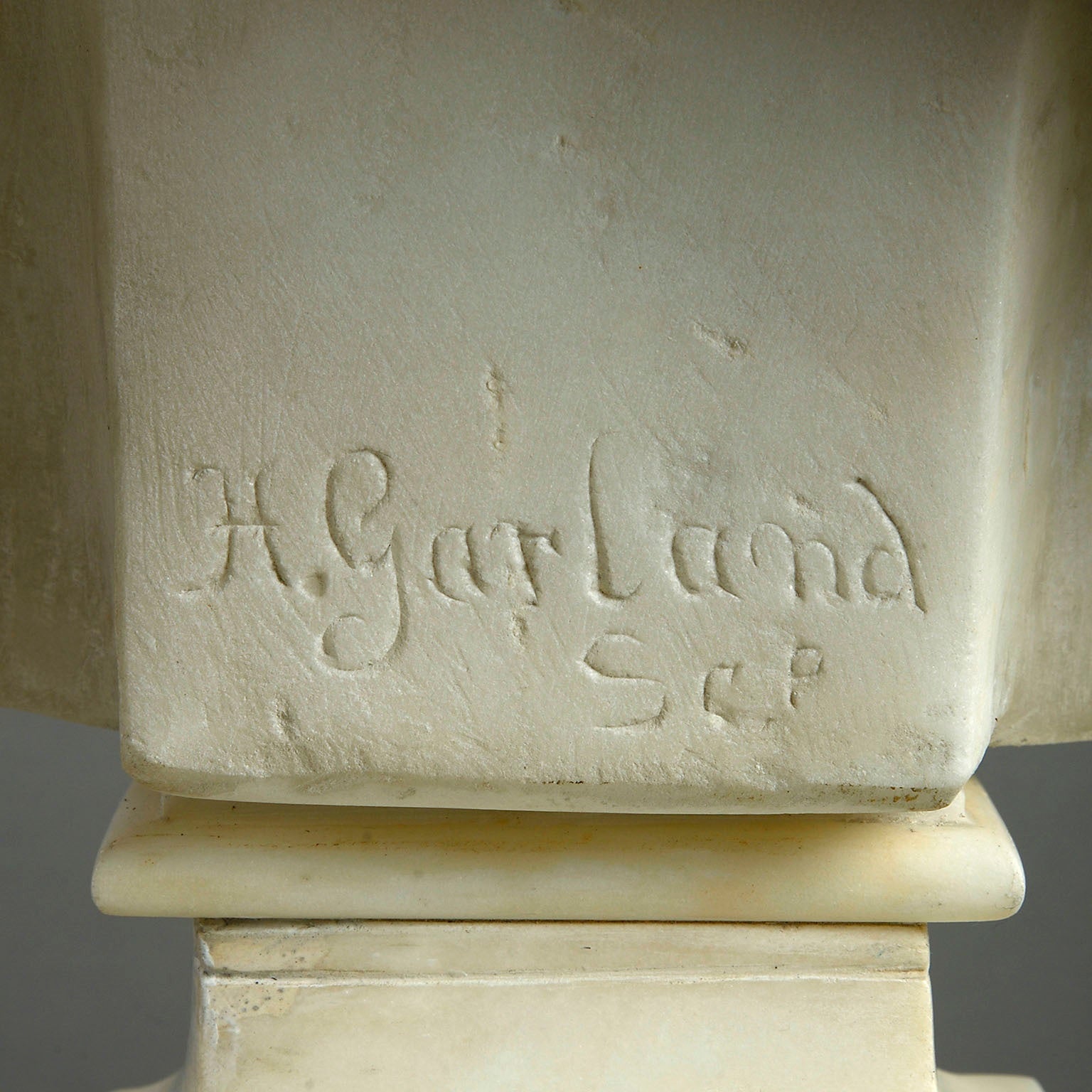 White Marble Bust of 'Undine'  by Henry Garland RA