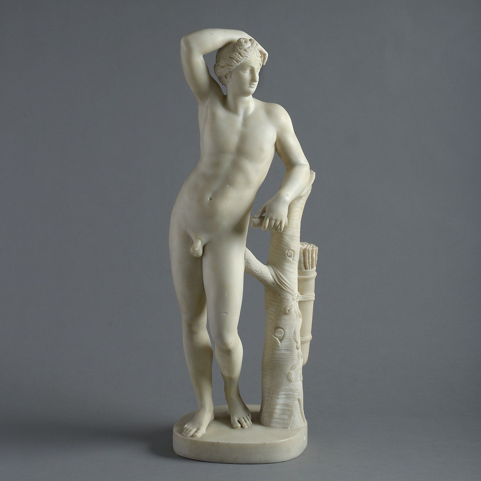 White Marble Figure of the Apollino