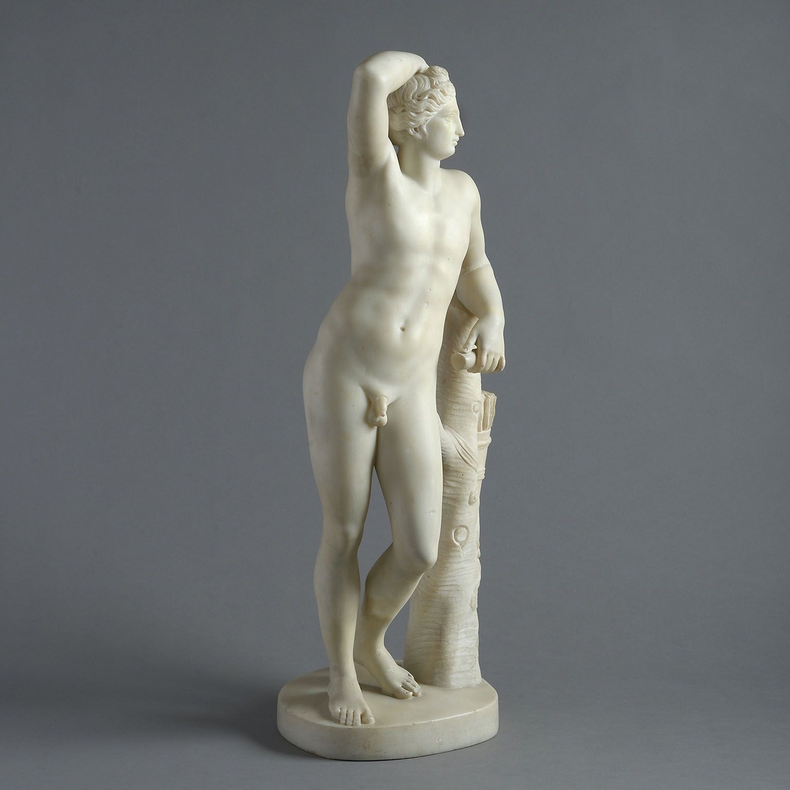 White Marble Figure of the Apollino