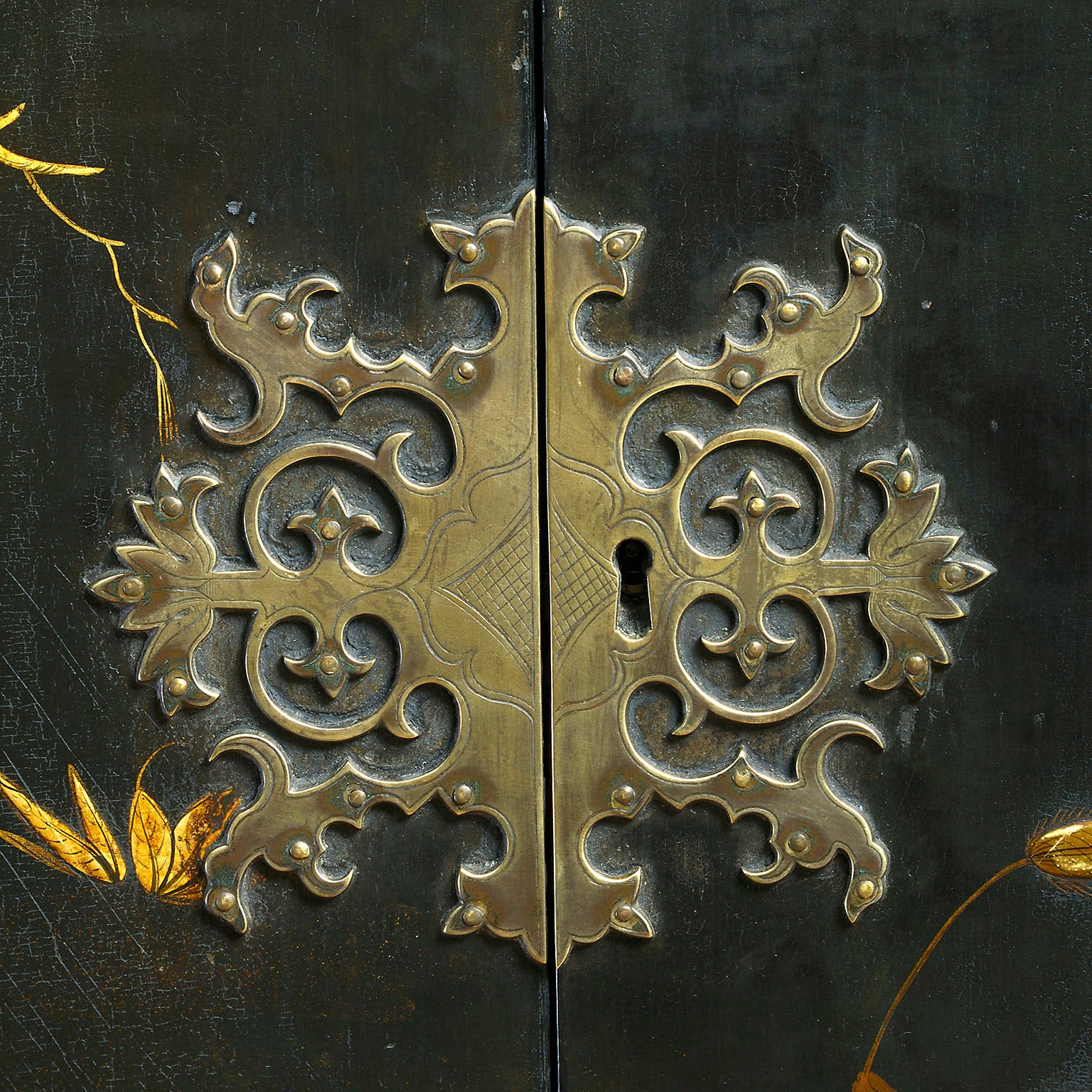 Rare George 1 Japanned Cabinet on Stand