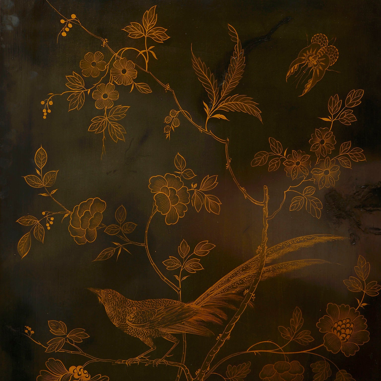 George III Pontypool Polychrome Tole Screen