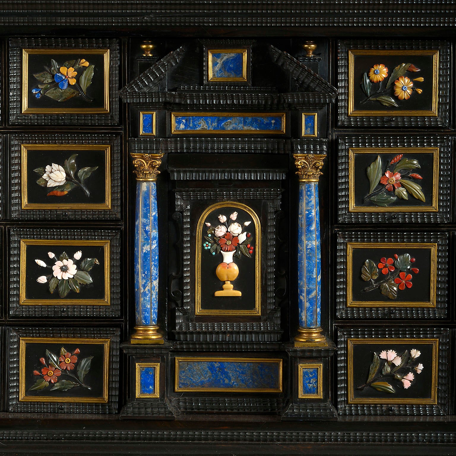 An Architectural Florentine Pietra Dura Cabinet