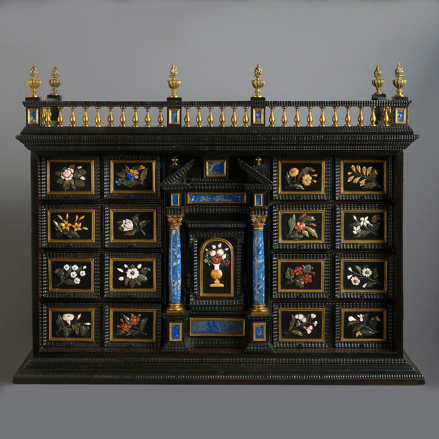 An Architectural Florentine Pietra Dura Cabinet