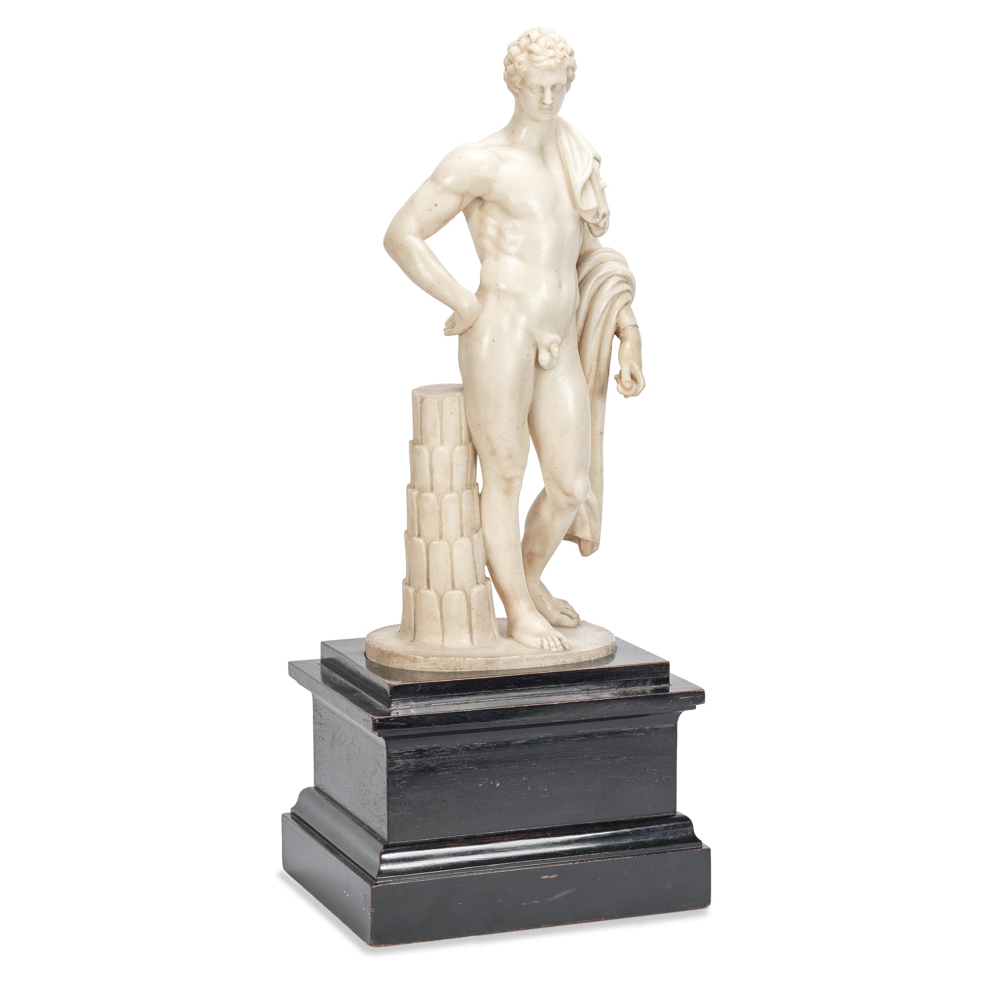 Carved Marble Figure of Hermes