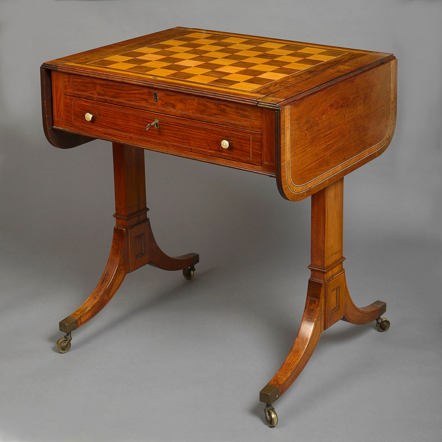 Chinese Export Hardwood Games Table