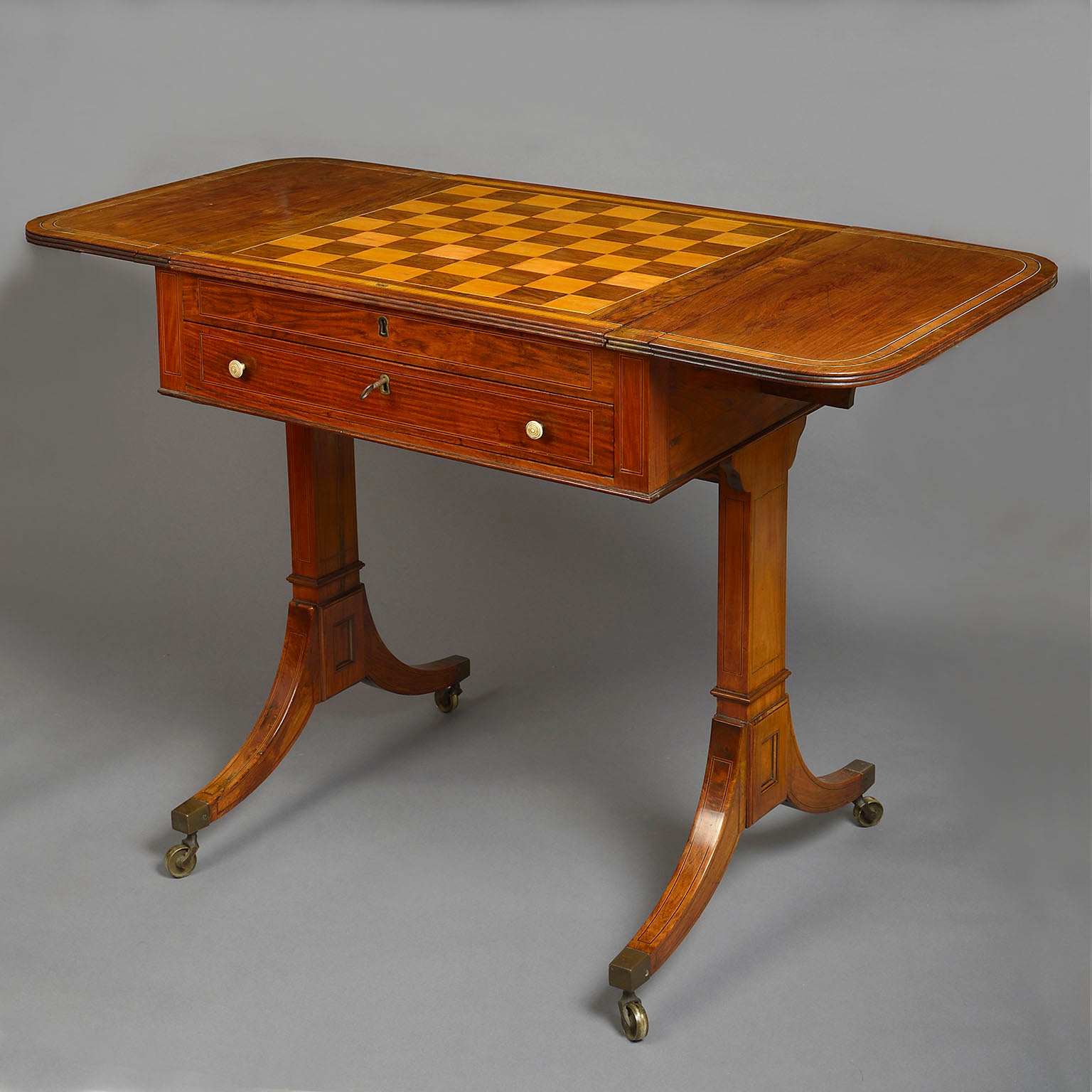 Chinese Export Hardwood Games Table