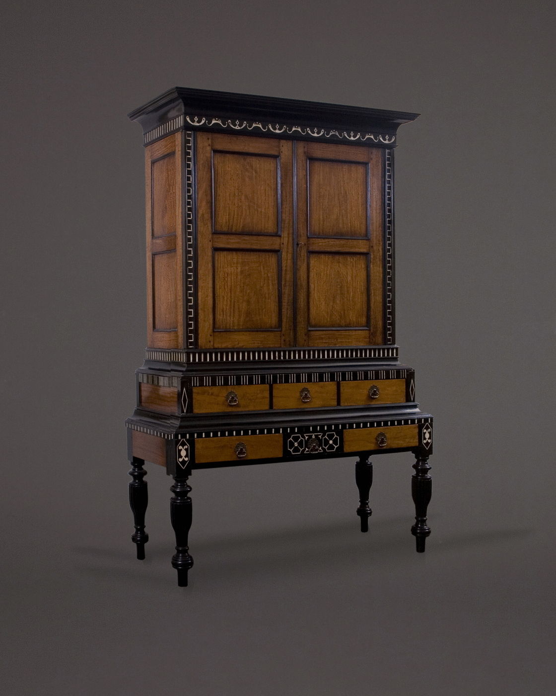 20.  A Cabinet On Stand Of Rare And Unusual Form