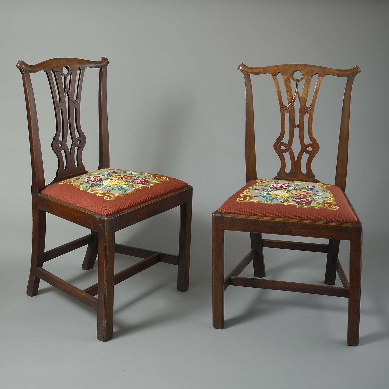 Pair of Chairs of the Chippendale Period