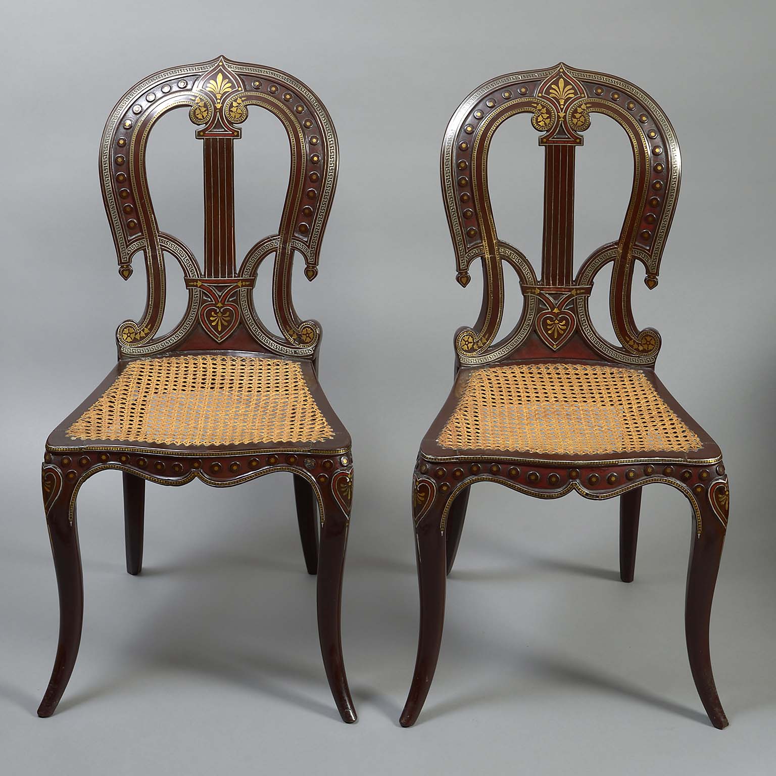 PAIR OF ARTS AND CRAFTS CHAIRS BY JOHN BETTRIDGE & CO.