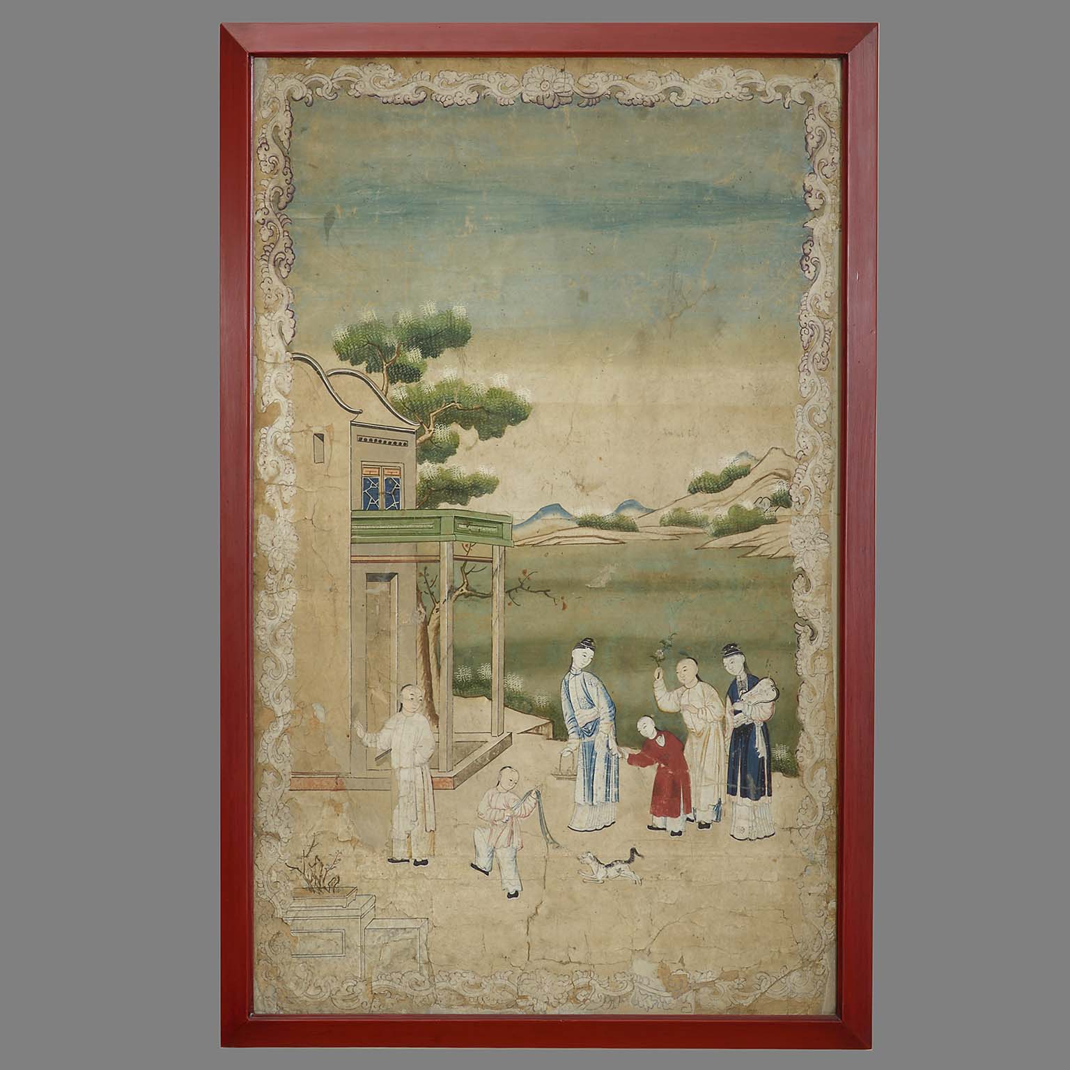 Four Chinese Watercolour Panels