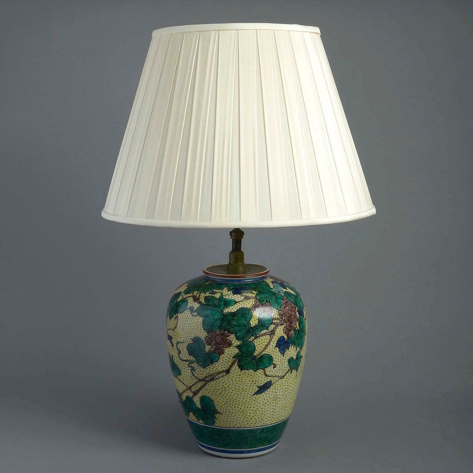 Ko Kutani Ceramic Lamp
