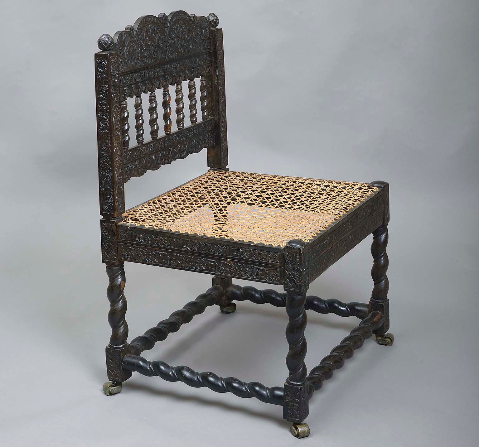 Indo-Portuguese Ebony Chair