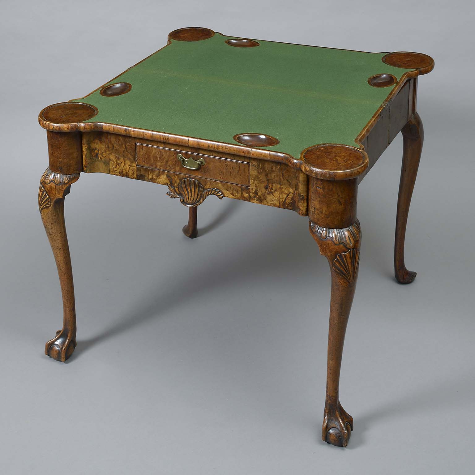 George II Walnut Games Table