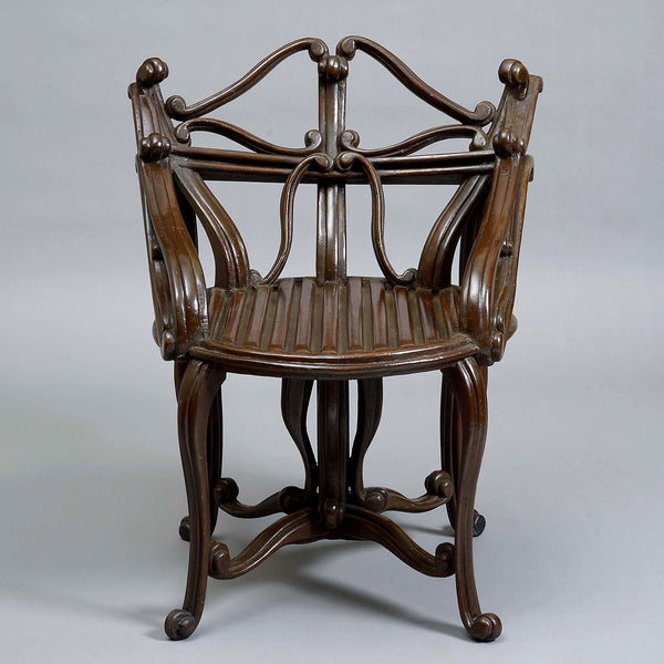An Extraordinary Painted Wood Armchair - Anthony Outred
