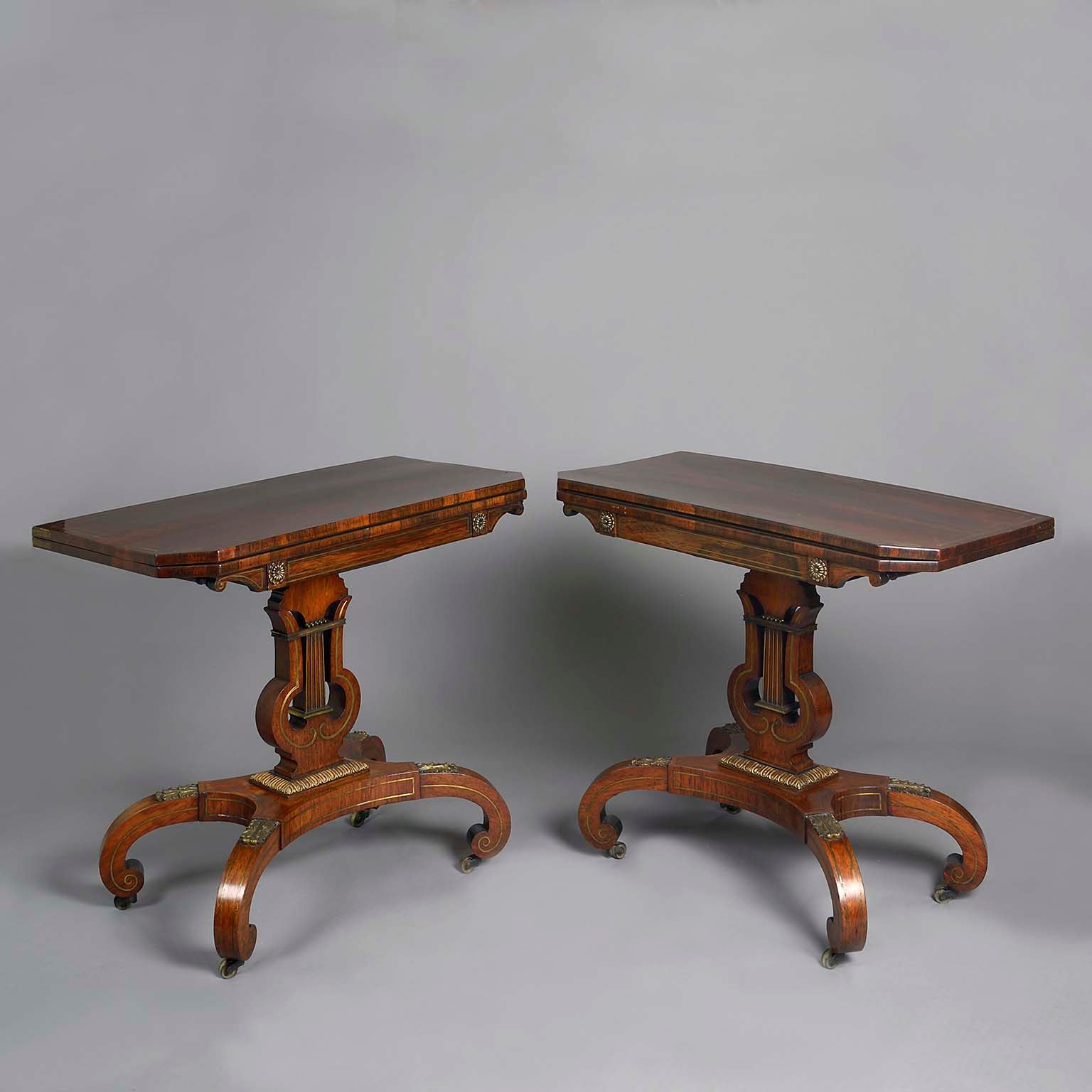 Suite of Regency Games Tables and Sofa Table
