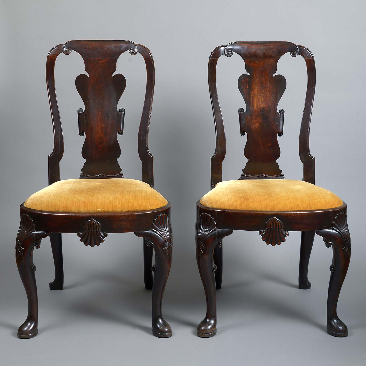 Pair of George II Side Chairs attributed to Giles Grendey