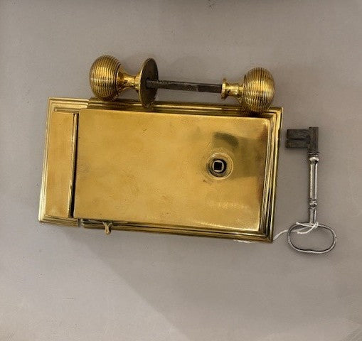 Georgian Rim Lock Set