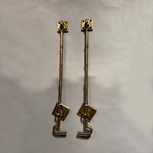 Pair of Victorian Brass Door Stays