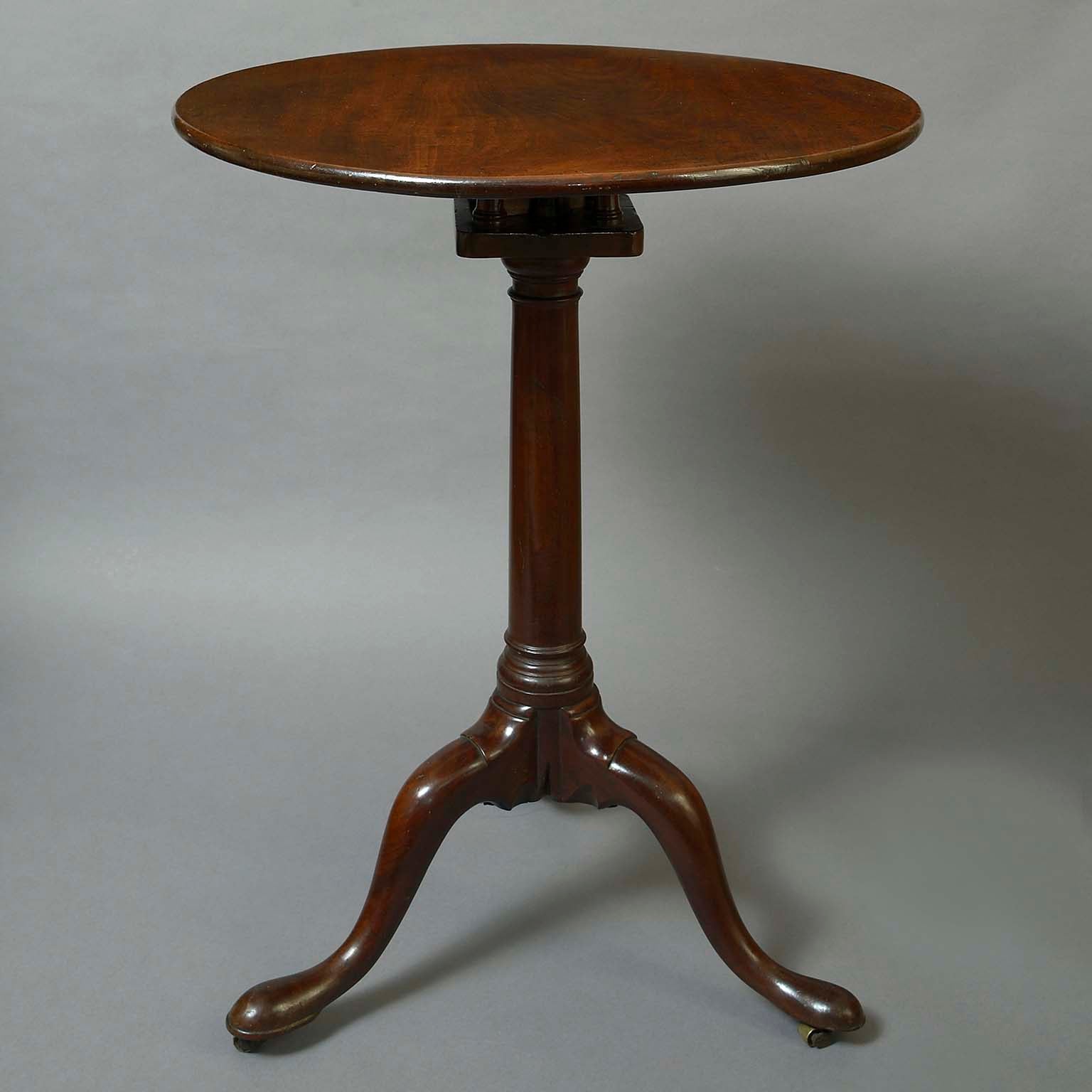 Early George III Mahogany Tripod Table