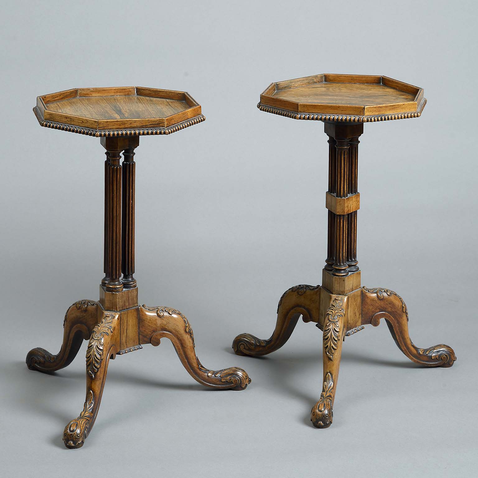 Matched Pair of Kettle Stands Firmly Attributed to Gillows of London and Lancaster