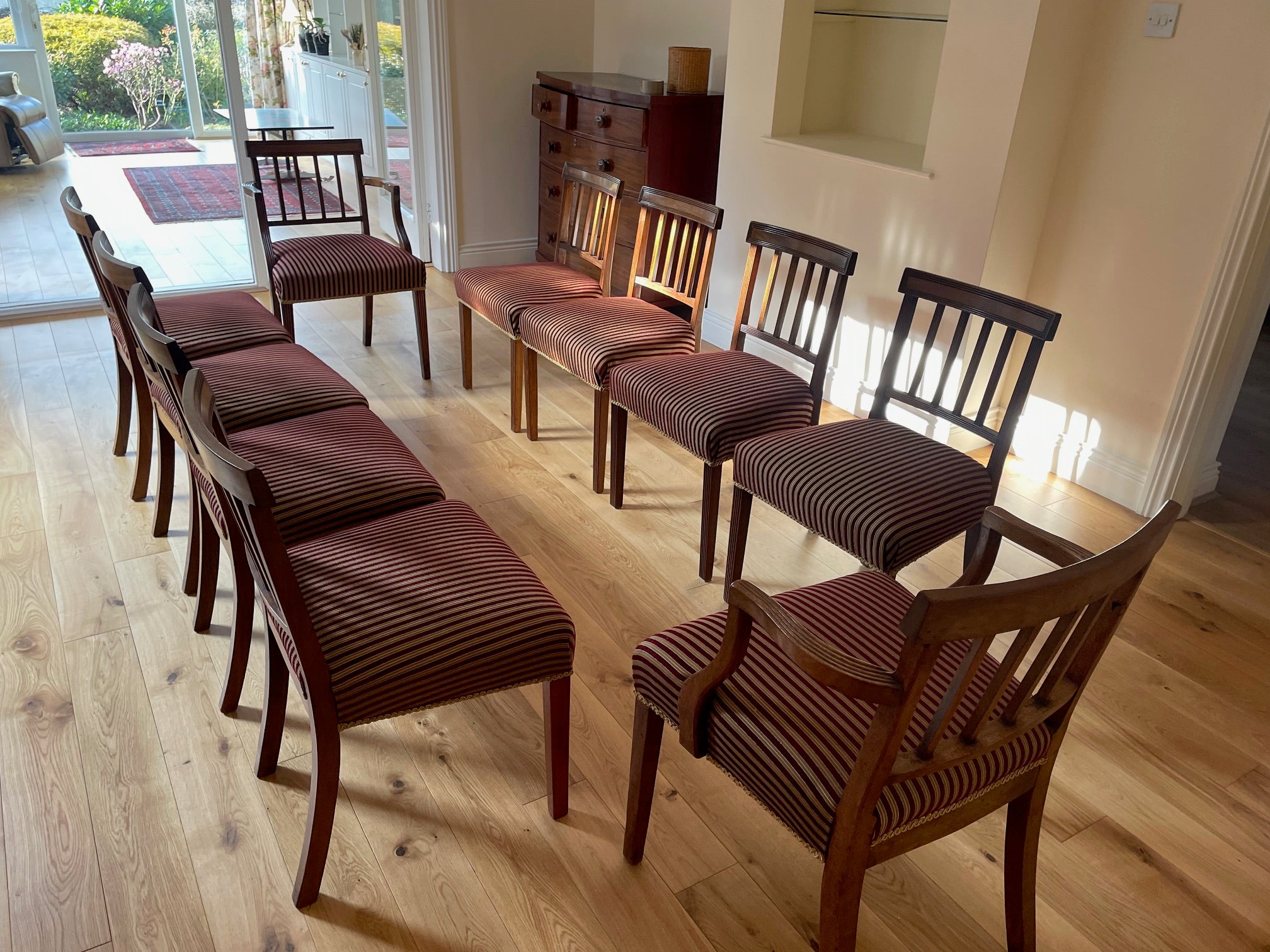 Set of Ten George III Dining Chairs