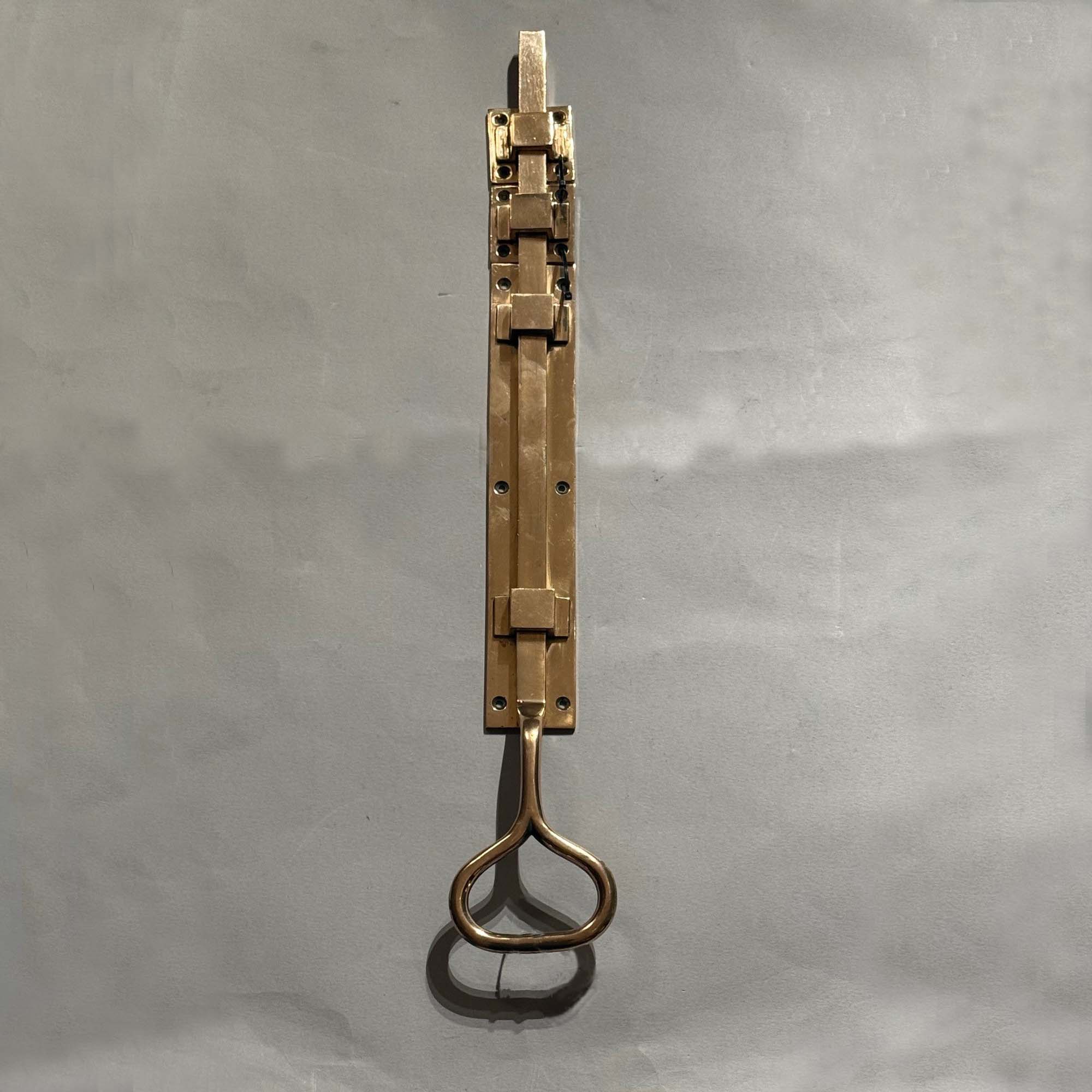 Extra Large Rose Brass Door Bolt