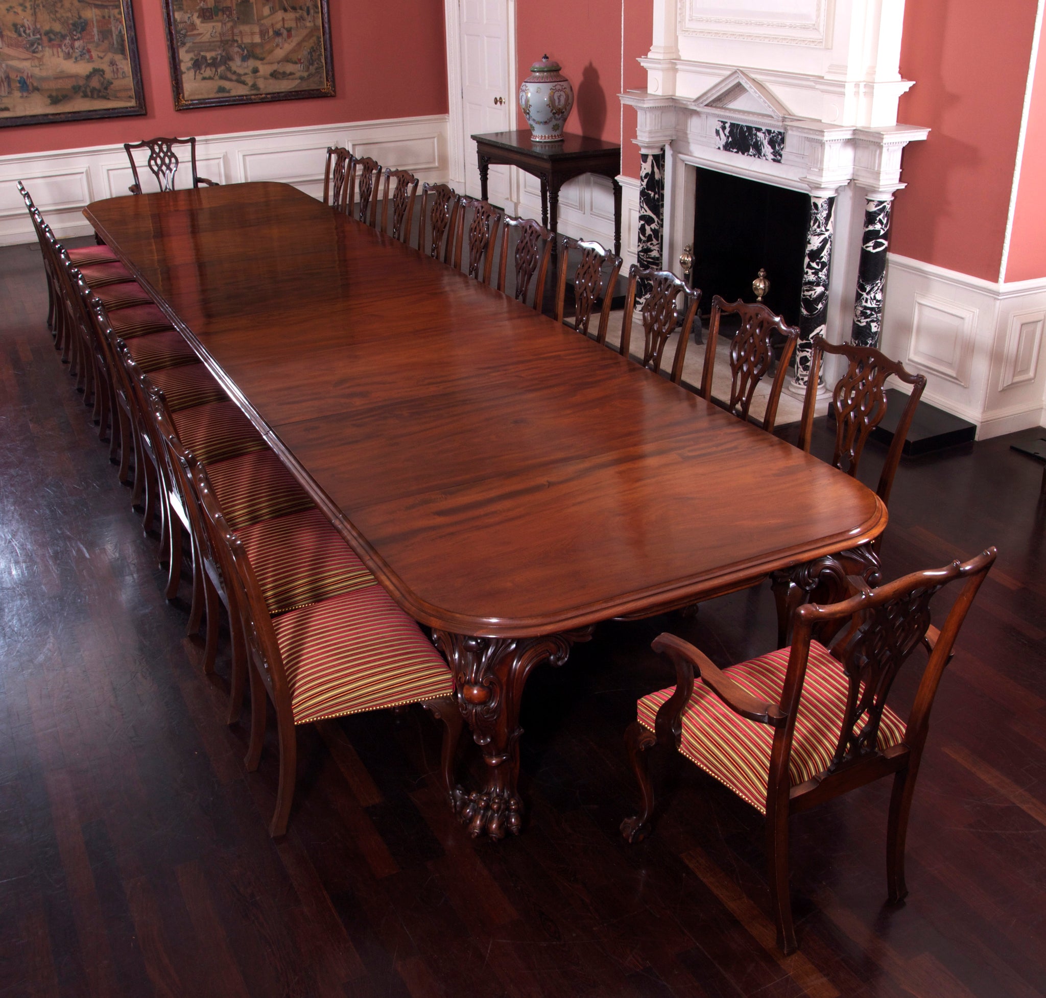 A Huge Cuban Mahogany Dining Table of Outstanding Quality