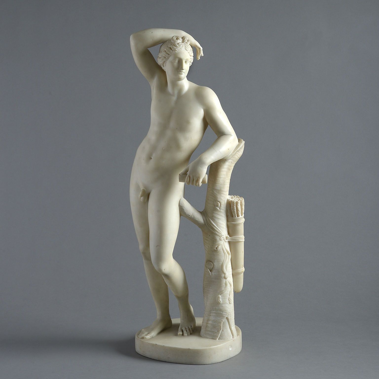 White Marble Figure of the Apollino