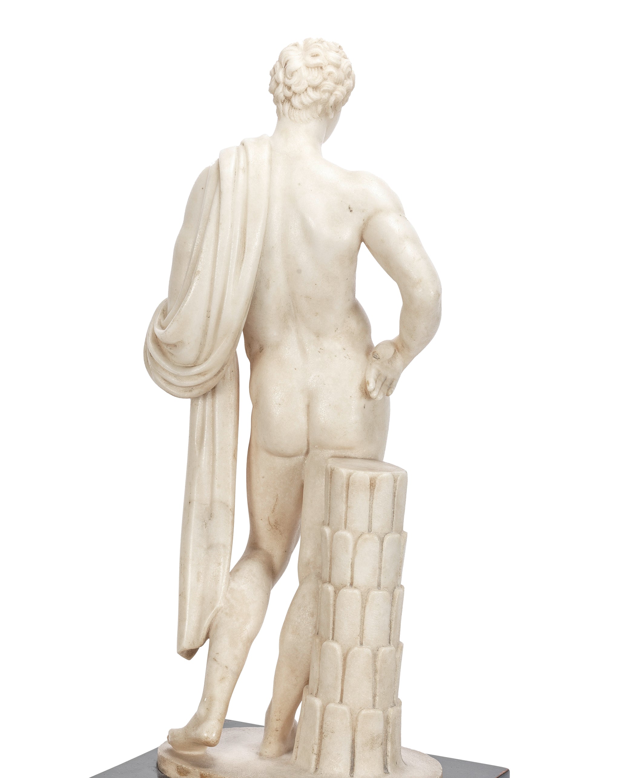 Carved Marble Figure of Hermes