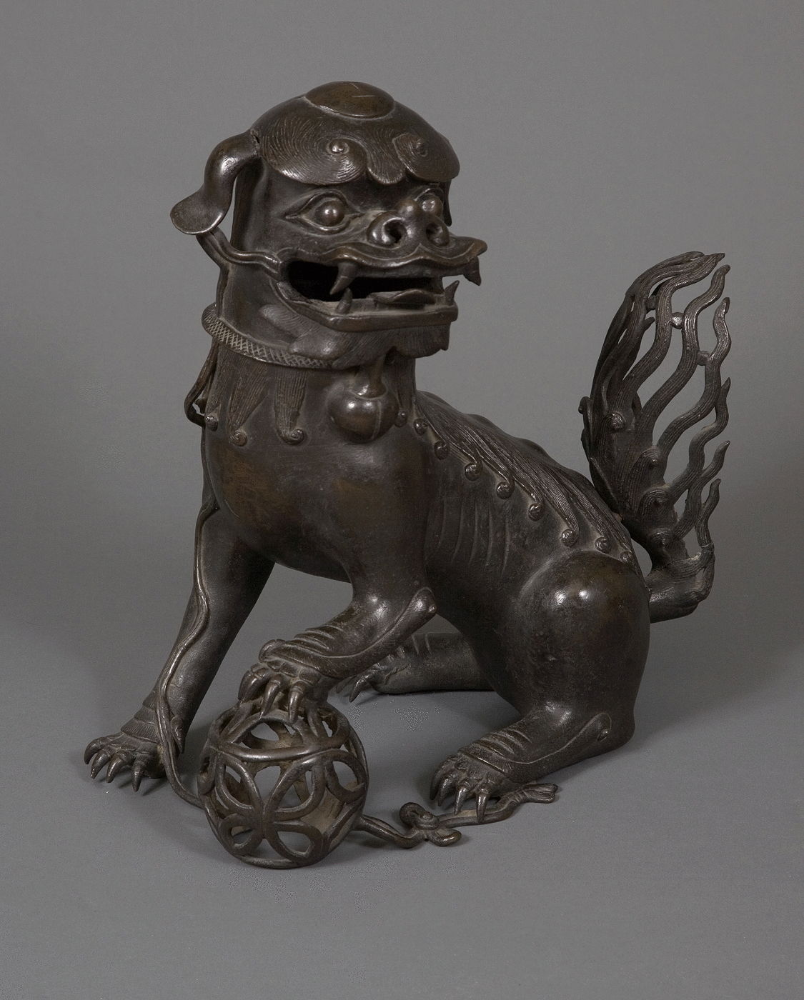 28.  A Chinese Bronze Censer In The Form Of A Buddhistic Lion